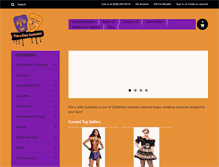 Tablet Screenshot of pokadotscostumes.com